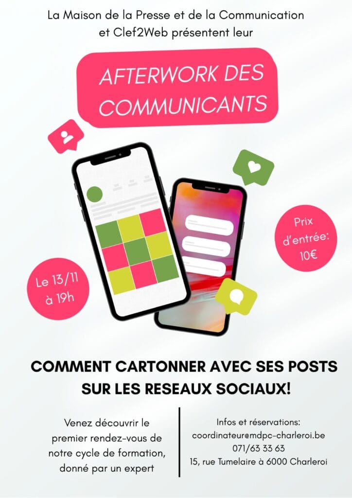 Afterwork des communicants – Spécial réseaux sociaux !